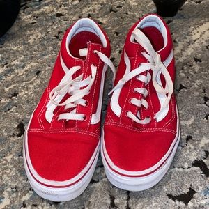 Red vans. Like new. Great condition. Size 7.5